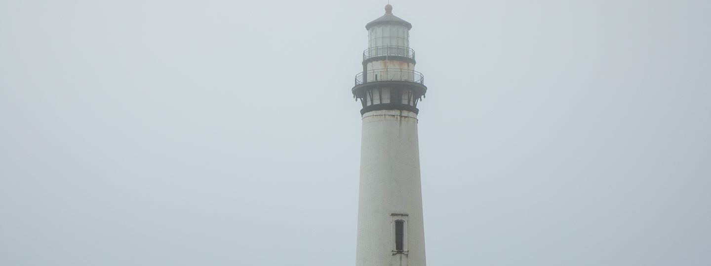 Historic Pigeon Point Light Station In the Fog