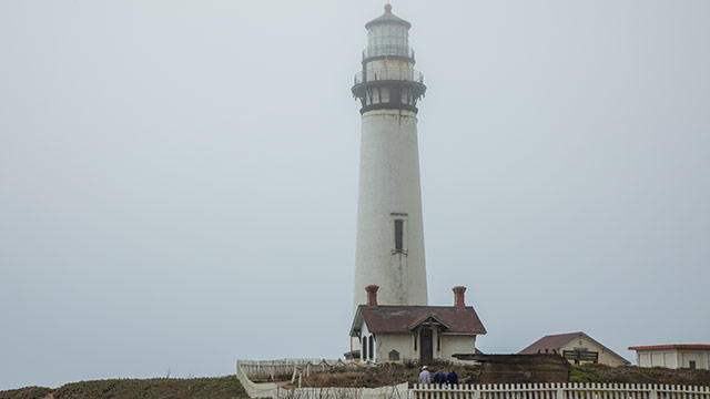 Historic Pigeon Point Light Station In the Fog
