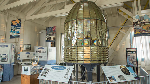 Pigeon Point Light Station Fresnel Lens And Other Exhibits Inside