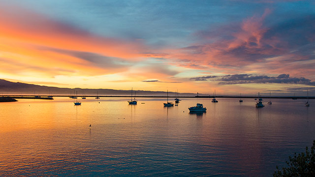 Pillar Point Harbor At Sunrise From Inn at Mavericks