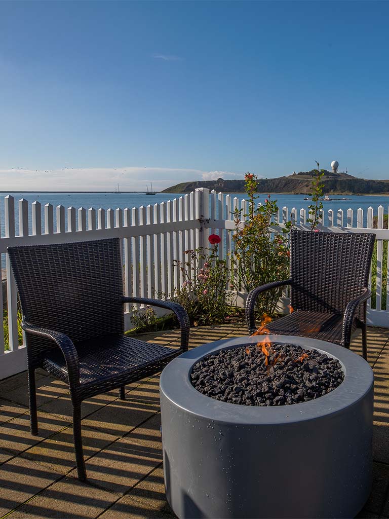 The Fire Pit Overlooking The Ocean At Inn At Mavericks Half Moon Bay Hotel