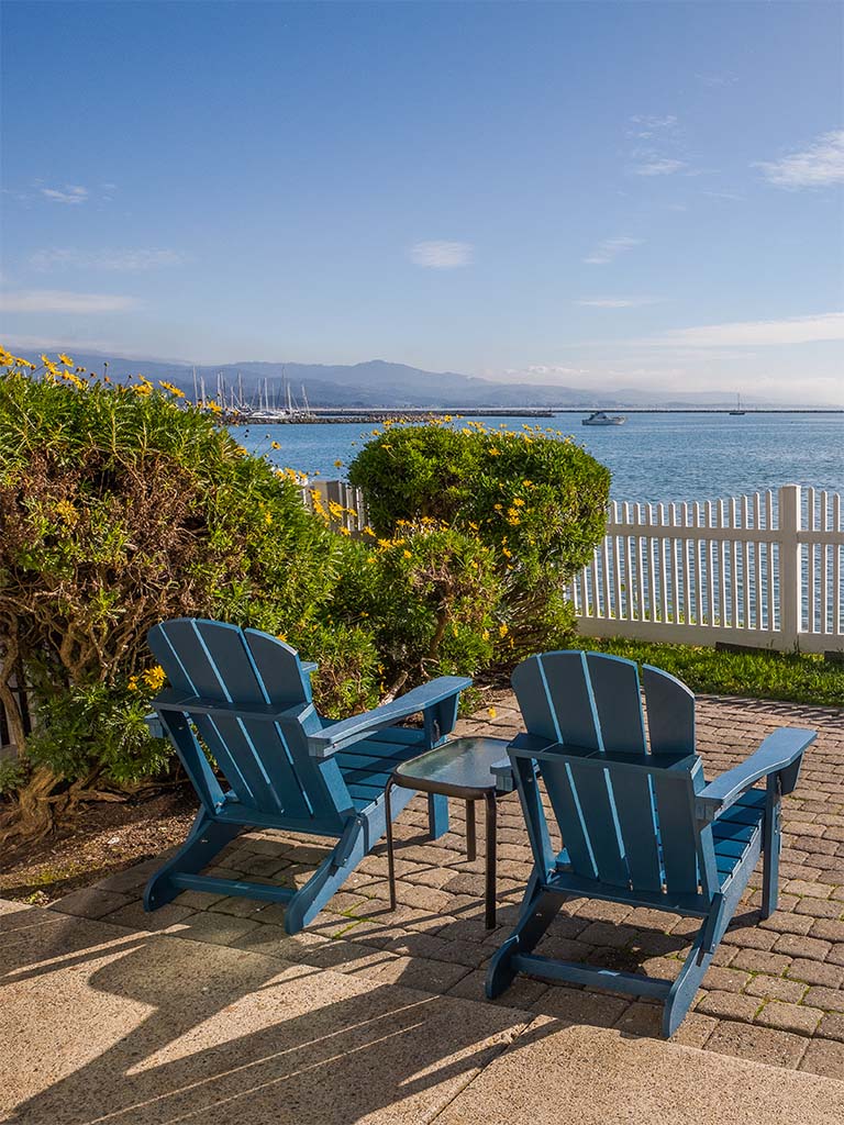 Mavericks Room Outdoor Patio At Inn at Mavericks Half Moon Bay Hotel, California