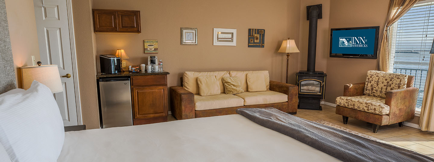 The Montara Room Sitting Area and Coffee Station