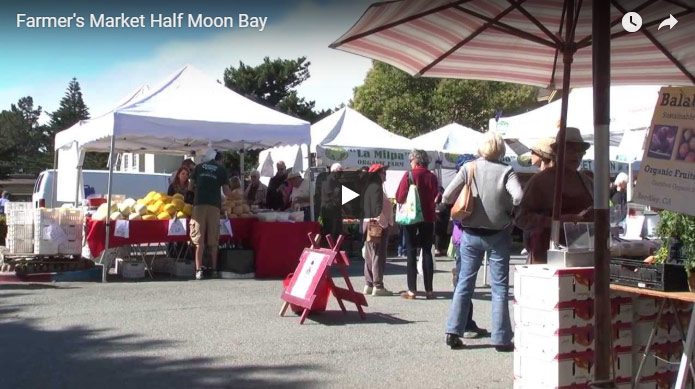 Half Moon Bay, California Farmers Market - Click To Watch Video On YouTube