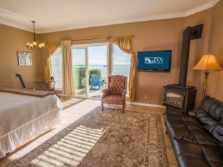Flat Rock Suite Couch, Gas stove, Chair and Dining Table