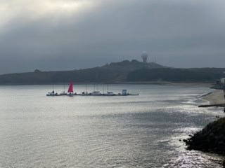Foggy Princeton Harbor Views From Inn at Mavericks By: Barb Johnson