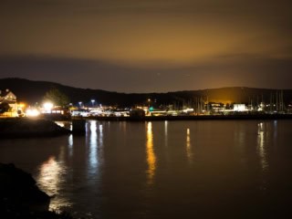 Princeton California Harbour At Night